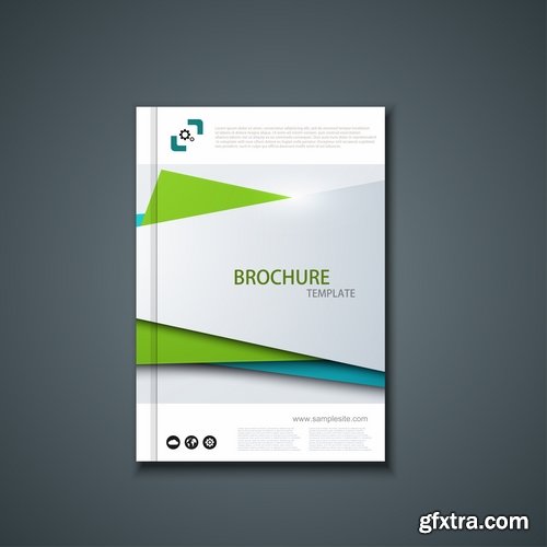 Collection of vector image brochure flyer banner #13-25 Eps