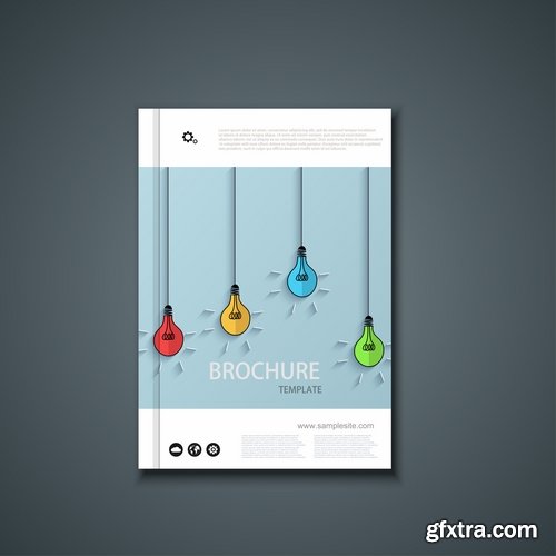 Collection of vector image brochure flyer banner #13-25 Eps