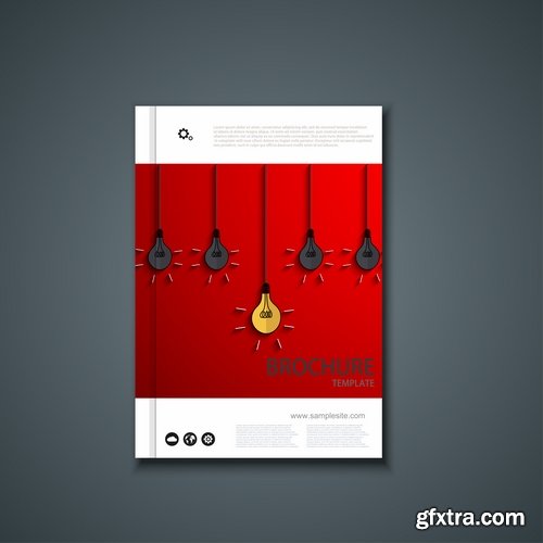 Collection of vector image brochure flyer banner #13-25 Eps