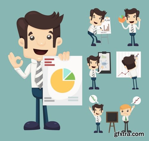 Collection of vector infographics concept picture business icon workplace 25 Eps