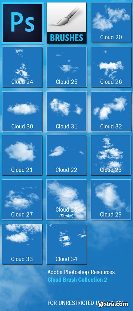 Cloud Photoshop Brushes Collection