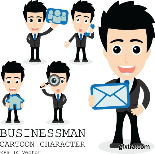 Cartoon Characters - Professions of People, 25x EPS