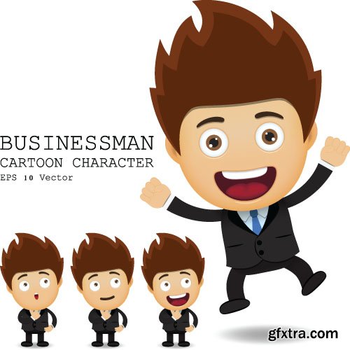 Cartoon Characters - Professions of People, 25x EPS