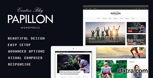 ThemeForest - Papillon v2.0.3 - Creative WordPress Blog Theme - 10301816