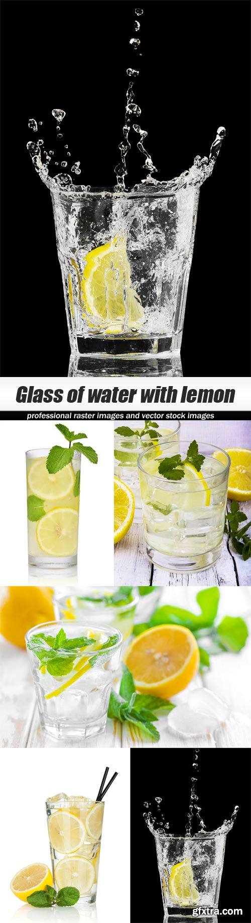 Glass of water with lemon