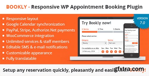 CodeCanyon - Bookly v7.0.1 - Responsive WordPress Appointment Booking and Scheduling Plugin - 7226091