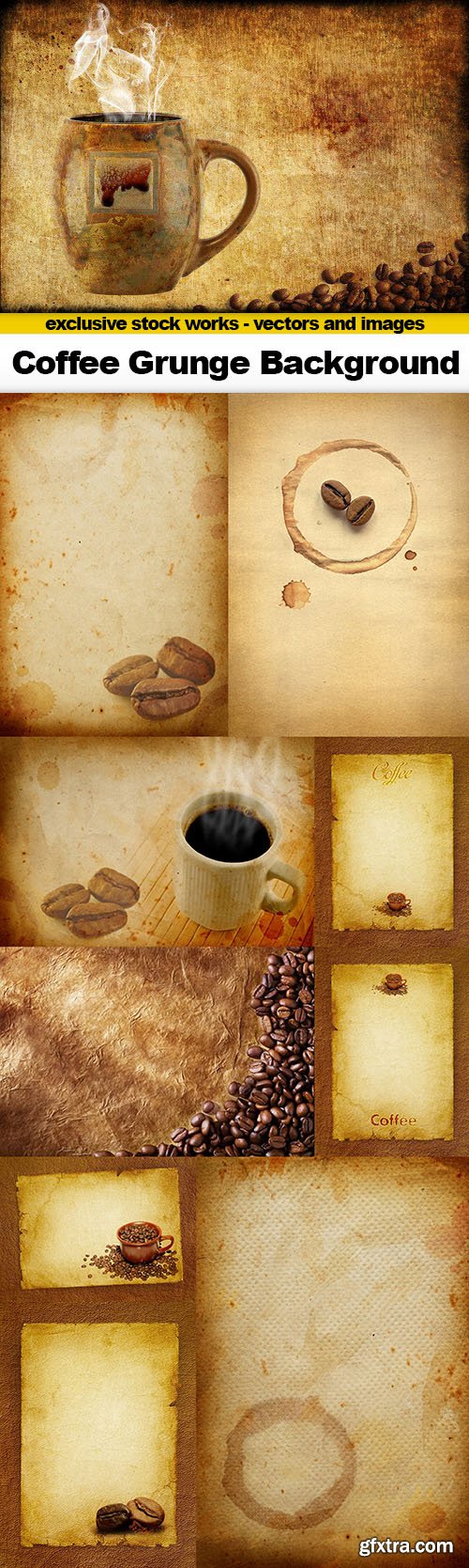 Coffee Grunge Background - 10x UHQ JPEG