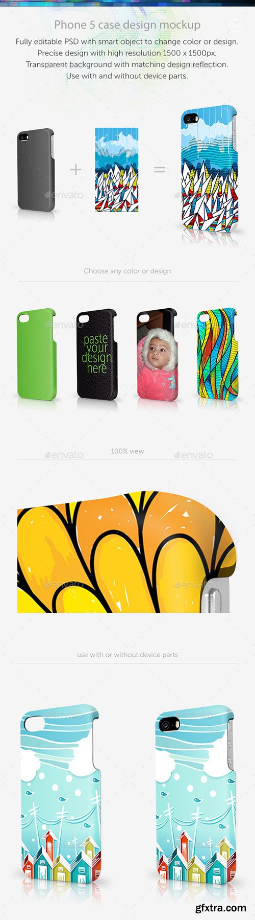 GraphicRiver - Phone 5 Hard Case Mockup Angled