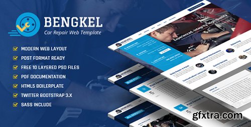 ThemeForest - Bengkel v1.0 - Modern Auto Car Repair Business Template - 10955066