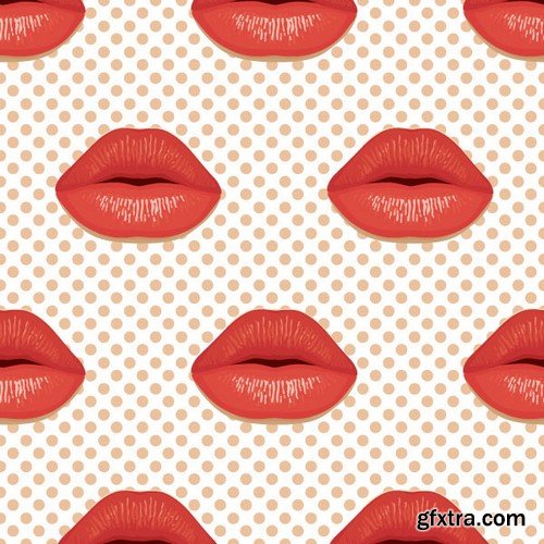 Backgrounds red lips