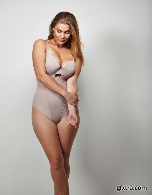 Plus size model in body