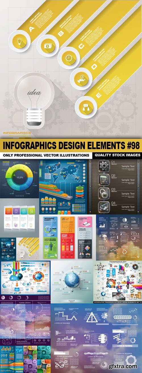 Infographics Design Elements #98 - 20 Vector