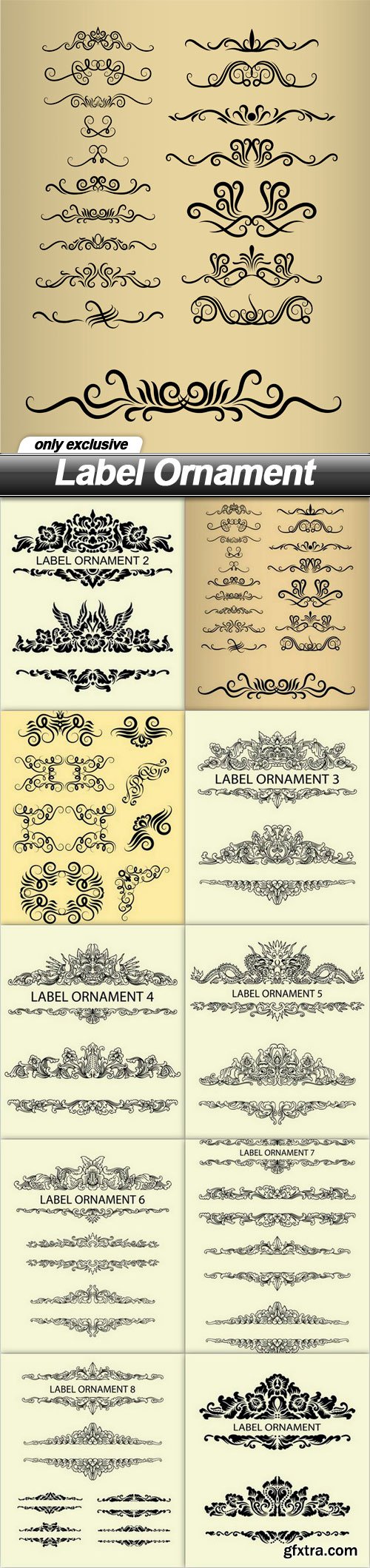 Label Ornament - 10 EPS