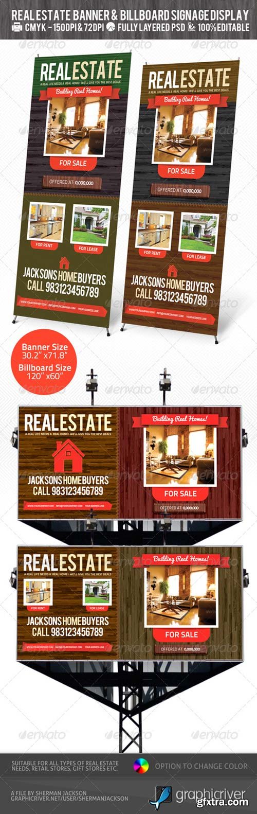 GraphicRiver - Real Estate Outdoor Banner & Billboard Signage PSD 2433054