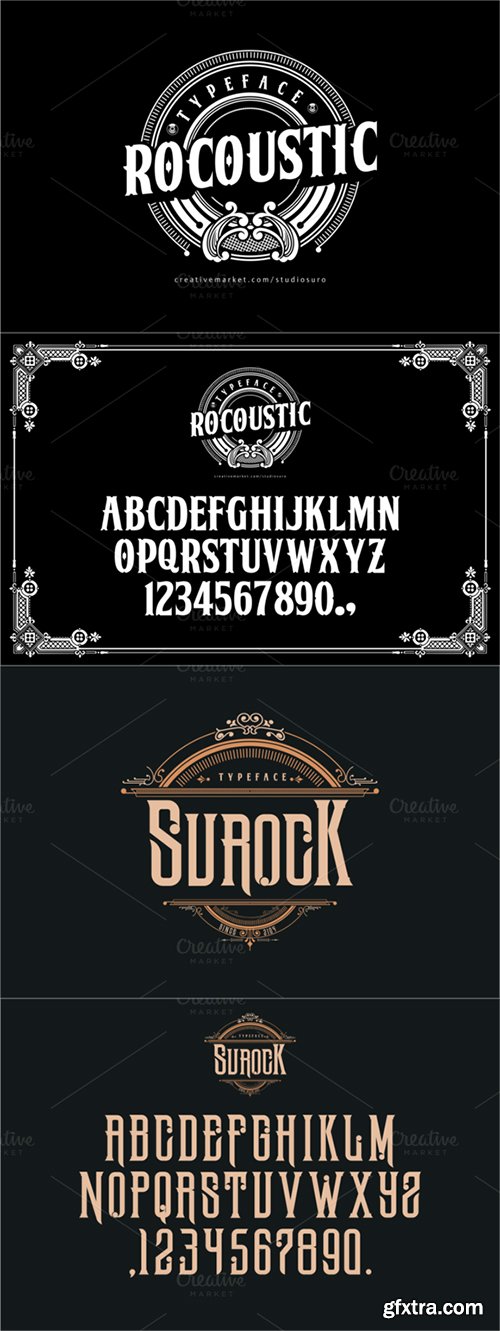 CM FONTATION-Bundle of 3 Retro Typeface 299044