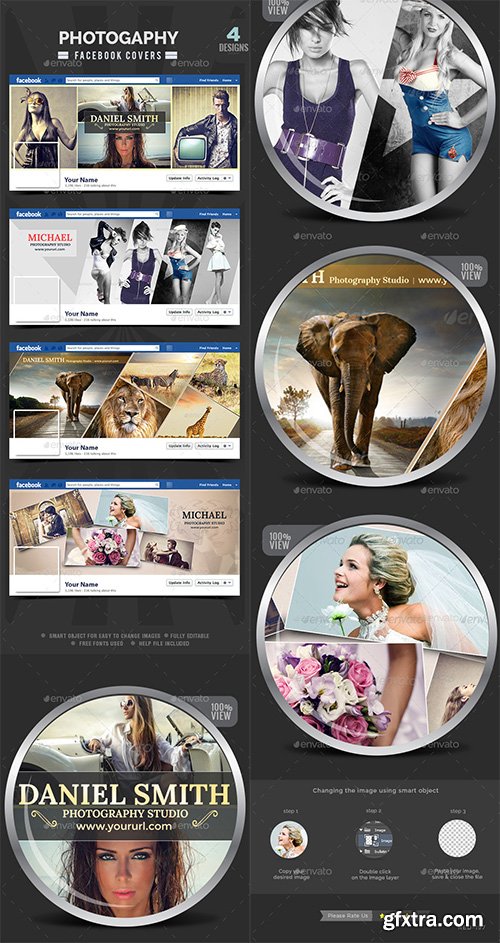 GraphicRiver - Photography Facebook Covers - 4 Designs 11455106