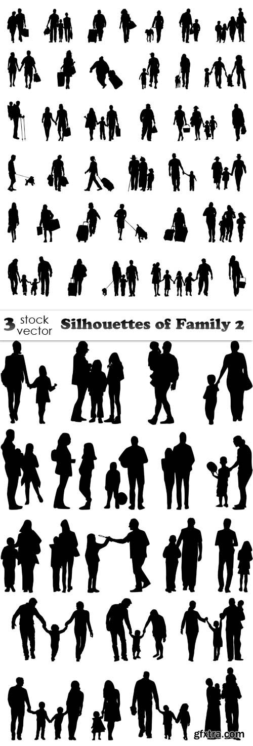 Vectors - Silhouettes of Family 2