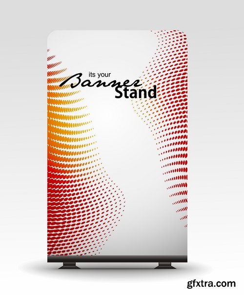 Collection of vector image billboard banner advertising flyer 25 Eps