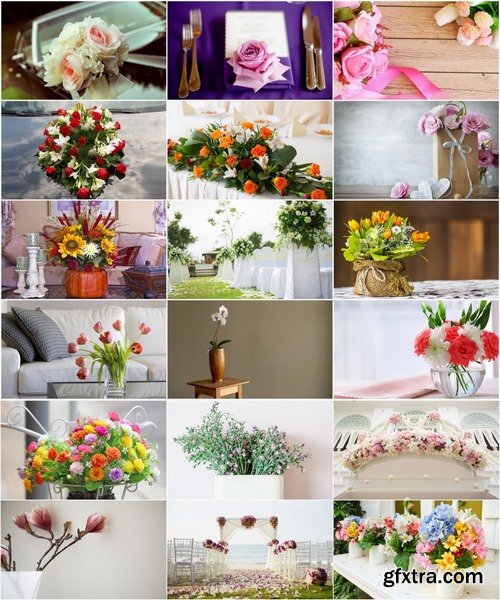 Collection of interior decoration flowers bouquet 25 HQ Jpeg