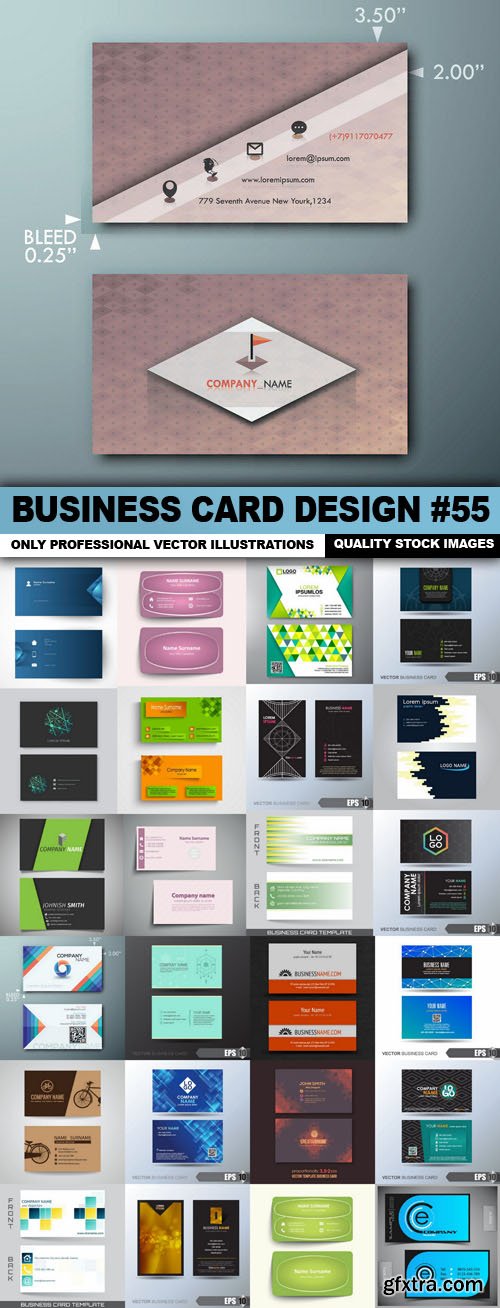 Business Card Design #55 - 25 Vector