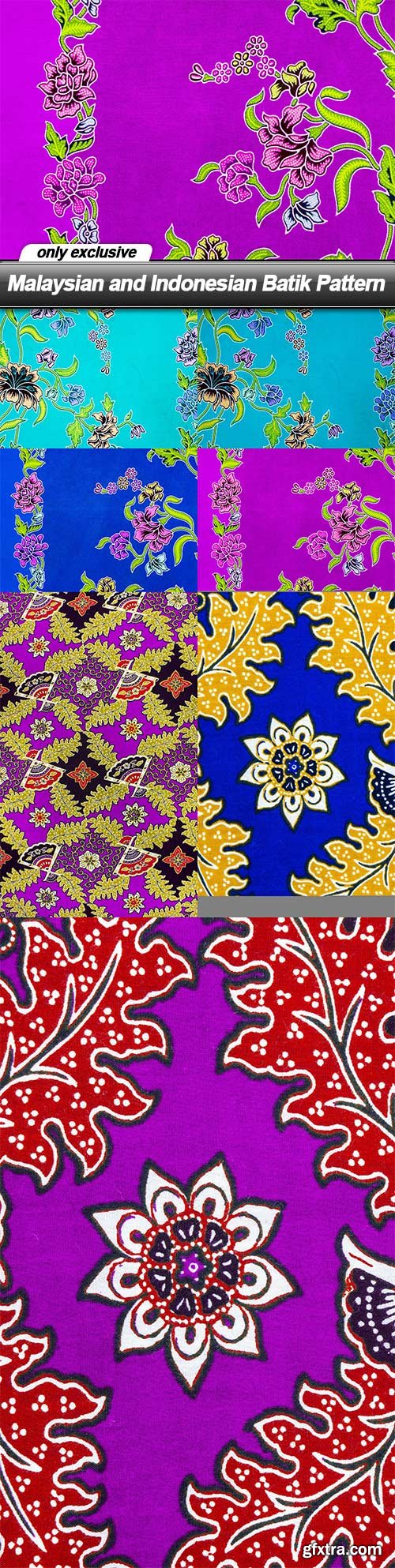 Malaysian and Indonesian Batik Pattern - 5 UHQ JPEG