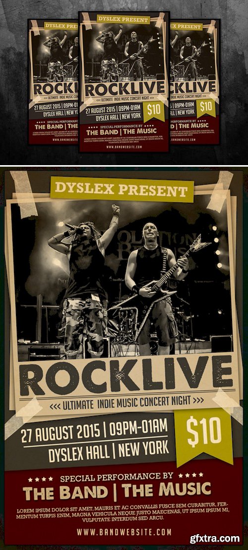 CM - Rocklive Music Concert Flyer 275009