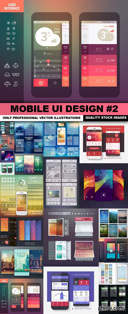 Mobile UI Design #2 - 20 Vector