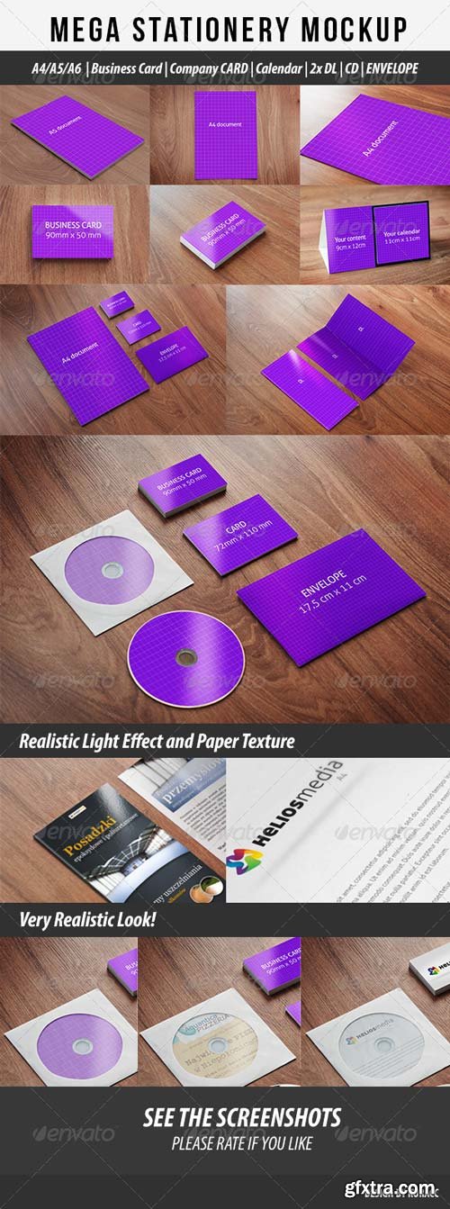 GraphicRiver - Mega Stationary Mock Up 9 in 1 - 2995909