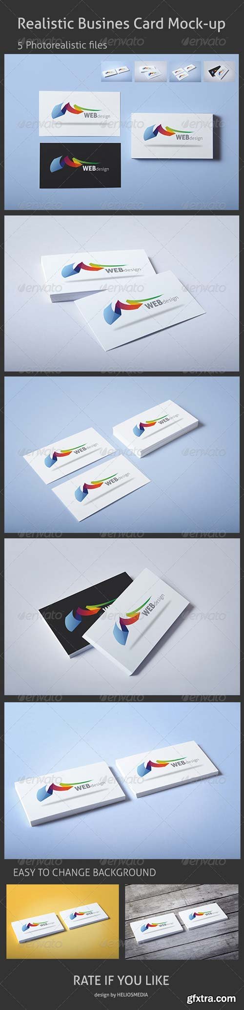 GraphicRiver - Realistic Business Card Mock-up - 3441462