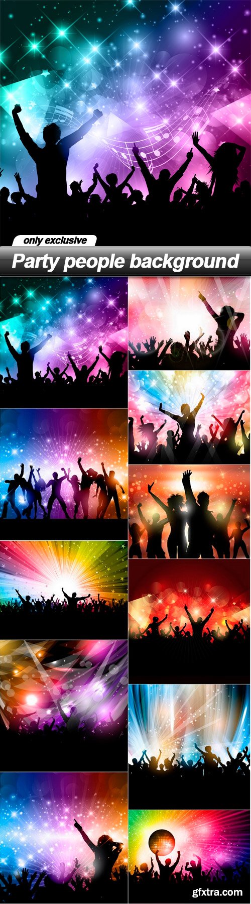 Party people background - 11 EPS