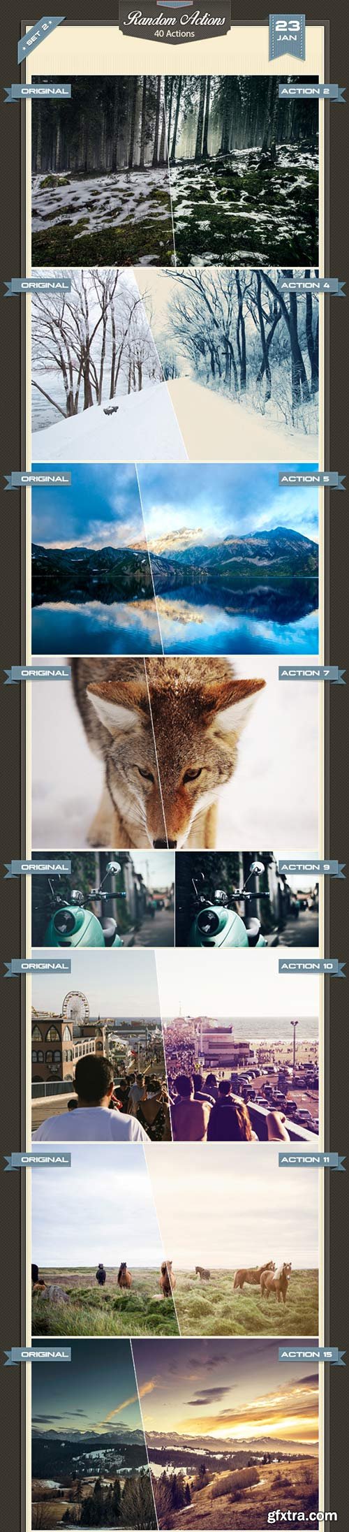 GraphicRiver - 40 Random Photoshop Actions 10204910