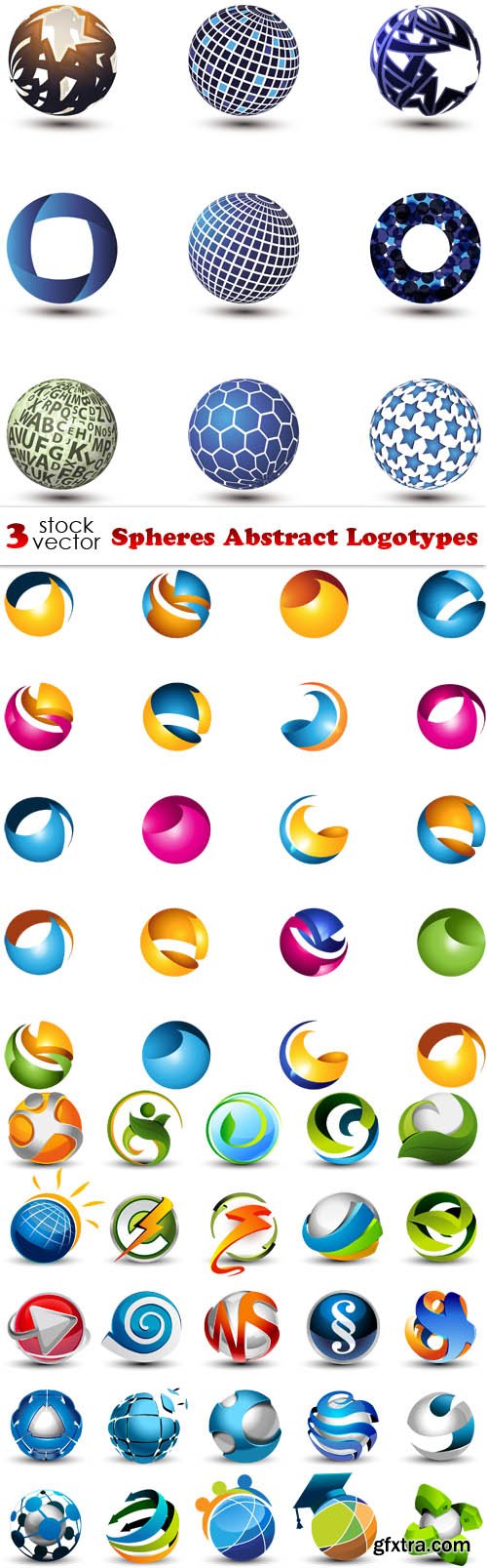 Vectors - Spheres Abstract Logotypes