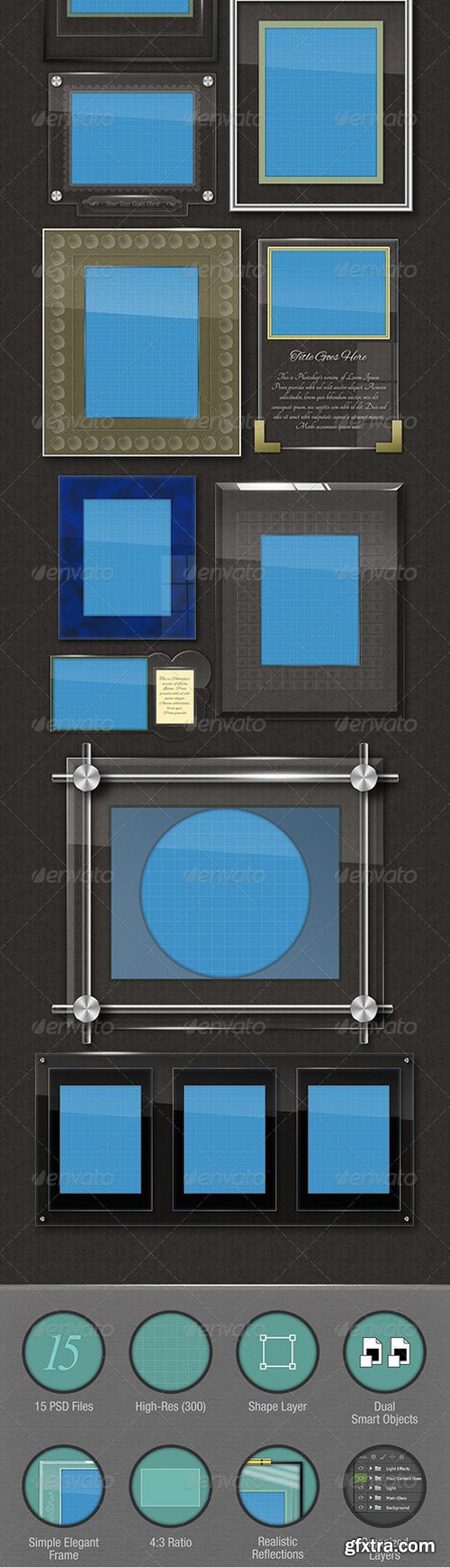 GraphicRiver - Glass Photo Frames - Mockup 5840826