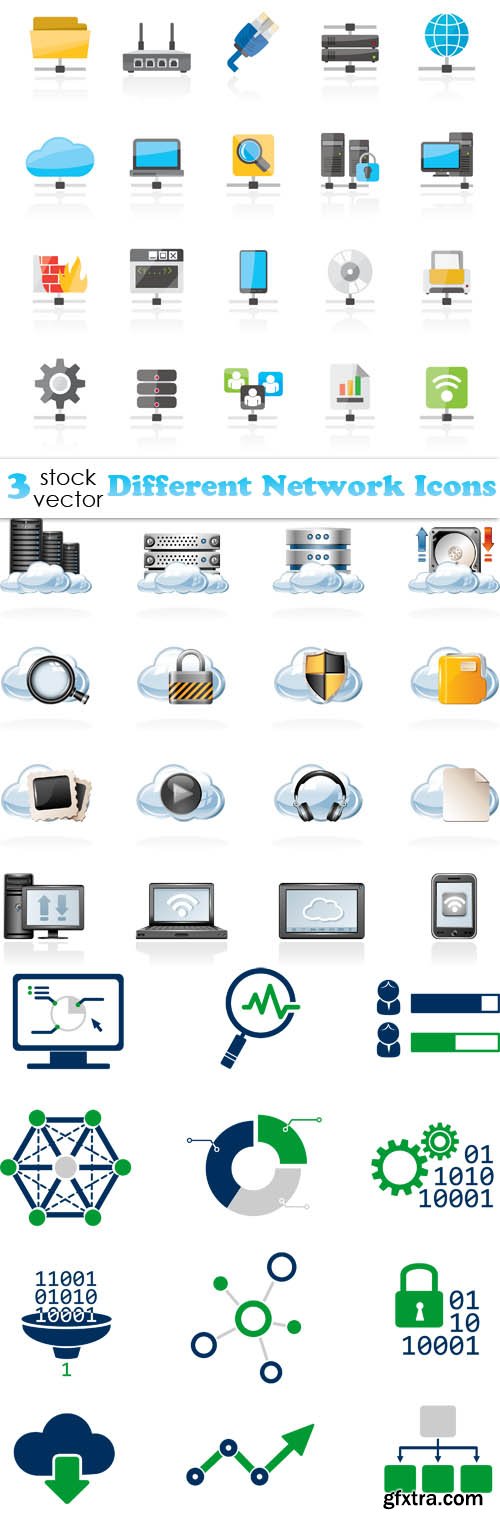 Vectors - Different Network Icons