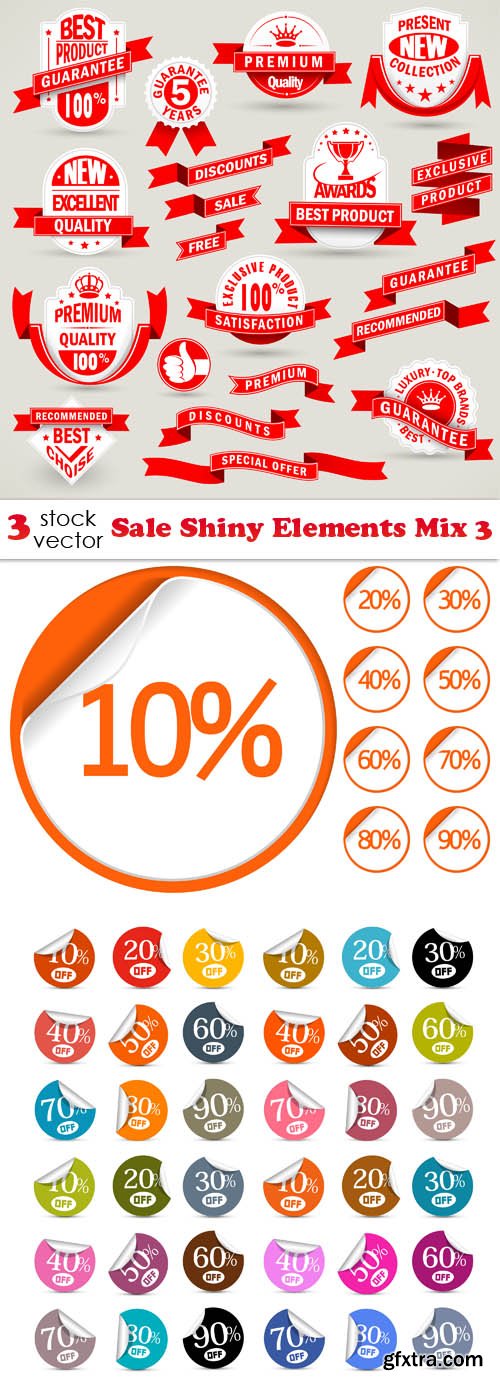 Vectors - Sale Shiny Elements Mix 3