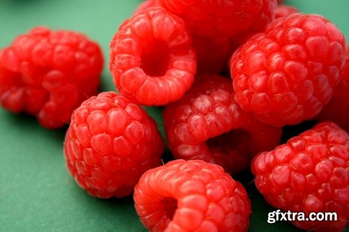 Collection of delicious raspberry dessert macro berry 25 HQ Jpeg