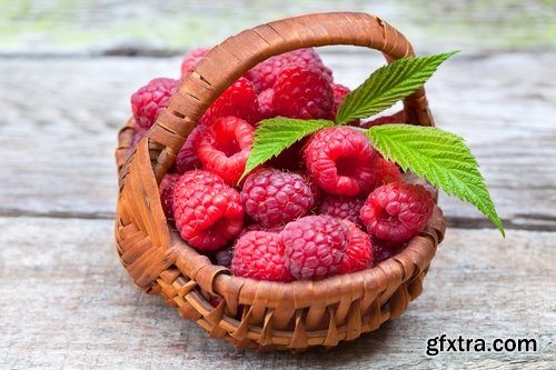 Collection of delicious raspberry dessert macro berry 25 HQ Jpeg