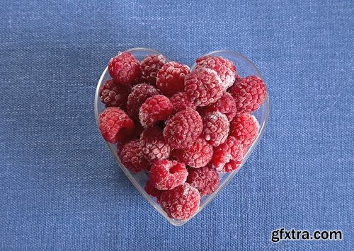 Collection of delicious raspberry dessert macro berry 25 HQ Jpeg