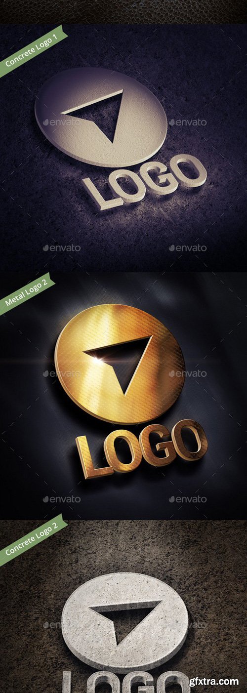 GraphicRiver - 11798239 4 3d Logo Mockups