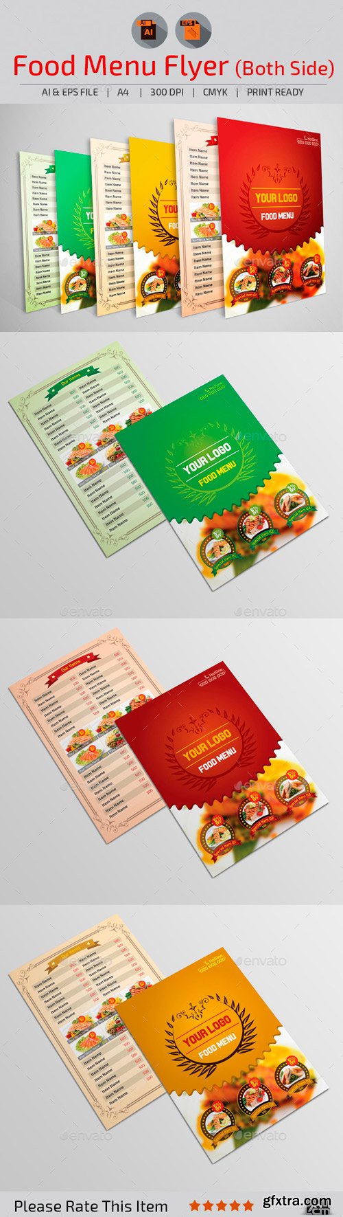 GraphicRiver - Food Menu Flyer 10946879