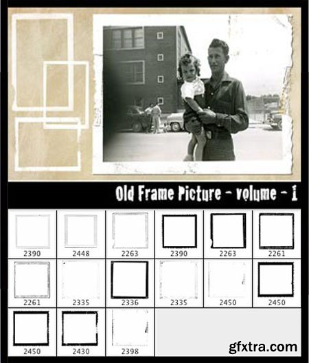 Old Frame Picture Photoshop Brushes Vol.1