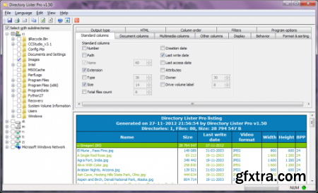 Directory Lister Pro v1.70 Enterprise Edition Multilingual Portable