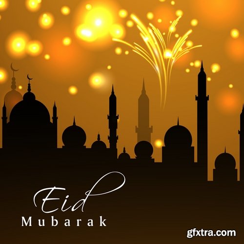 Template Design for Eid Mubarak 25xEPS