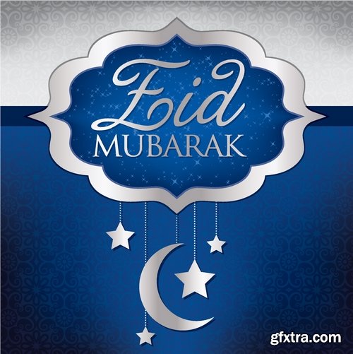 Template Design for Eid Mubarak 25xEPS