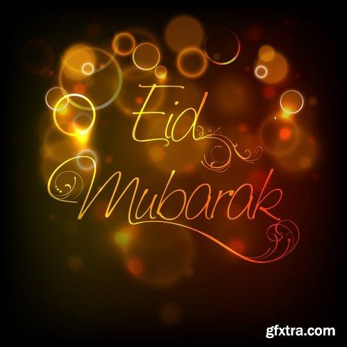 Template Design for Eid Mubarak 25xEPS