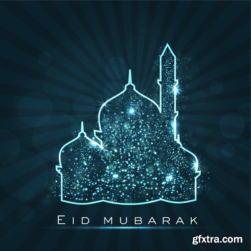 Template Design for Eid Mubarak 25xEPS