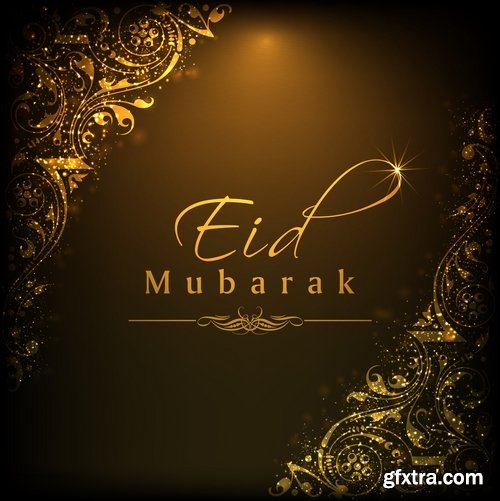 Template Design for Eid Mubarak 25xEPS