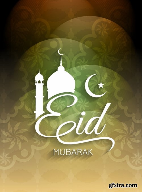 Template Design for Eid Mubarak 25xEPS