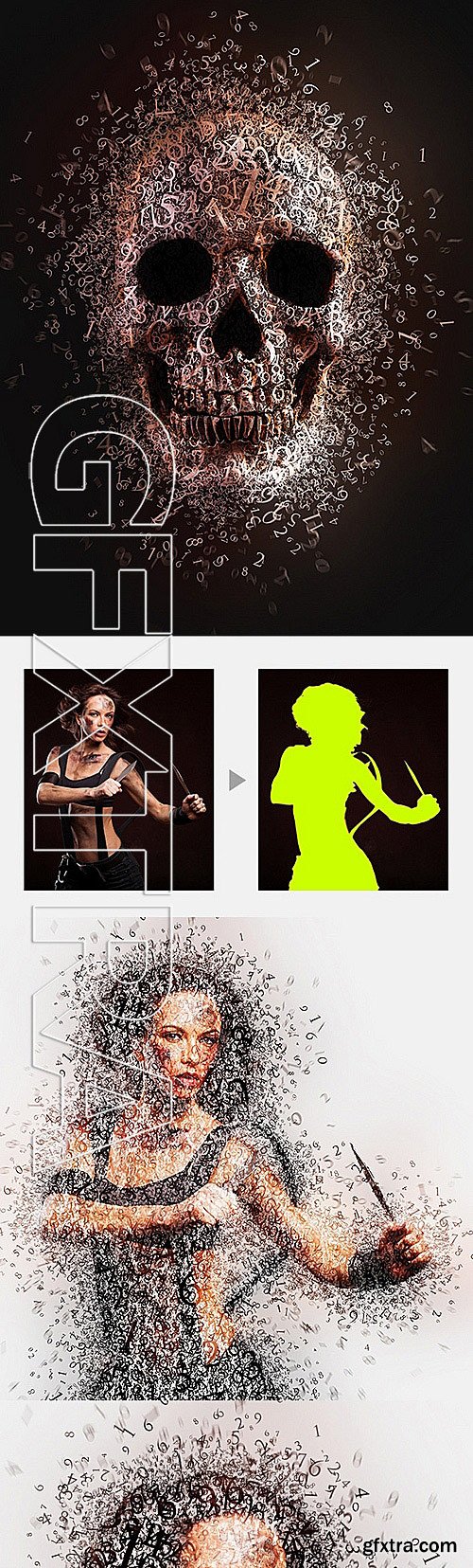 GraphicRiver - Numeric Photoshop Action 11876113