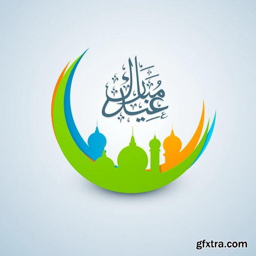 Template Design for Eid Mubarak IV, 25xEPS